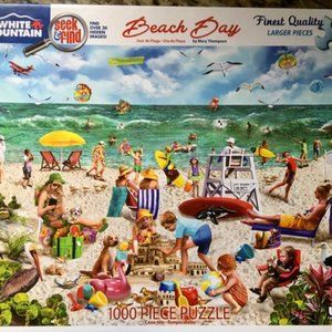 White Mountain Puzzle 1000 Seek&Find Beach Day